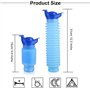 2 pièces Urinoir portable d'urgence Urinoirs rétractables hommes et femelles Bouteille d'urine adulte Pot de voyage pour urgence