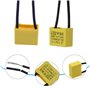 BouGPeng 2 Pièces Condensateur Polypropylène 0.22uf 275V X2 Condensateur Sécurité pour Feux Clignotants Ampoules LED non éteinte