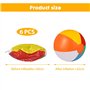Udbrud Ballons de Plage, 6 pièces Ballon de Plage Gonflable de 22 cm Gonflables d'arc-en-Ciel De Balles pour Enfants Adultes Bou