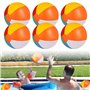 Udbrud Ballons de Plage, 6 pièces Ballon de Plage Gonflable de 22 cm Gonflables d'arc-en-Ciel De Balles pour Enfants Adultes Bou