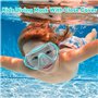 4-12 Ans Lunettes de Natation Masque Snorkeling avec Vue Panoramique à 180 ° Lunettes de Plong