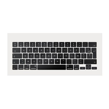 ICTION Capuchons de touches de clavier AZERTY français de remplacement pour MacBook Pro 13" 15" A1989 A1990 A2159 2018 2019