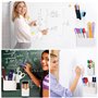 2 Pièces Porte-stylos Magnétiques, Porte-marqueurs, Pot à Stylos, Accessoires pour Tableau Blanc avec 2 Éponges pour Tableau Bla