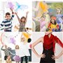 24 PCS Foulard De Jonglage,Colorées écharpes à Jongler Carré Foulards,60 X 60 Cm Foulards De Danse Enfant Carré Foulard écharpes