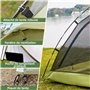 Clostnature Tente 2 personnes avec porche – Tente de camping imperméable double peau pour 2 personnes, facile à installer, abri 