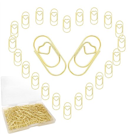 WUGAUWOR 150 Trombones en Forme de Coeur