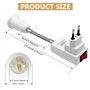 Giantdeer 2PCS Support de Lampe E27 avec Interrupteur, Douille Ampoule E27 Applique Murale, Prise Ajustable à 360° pour éclairag