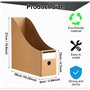 KAHEIGN 12 Pièces Porte Revues, 26cm x 9cm Carton Kraft Porte Revues Boîte de Rangement de Documents de Papeterie Diviseur D'org