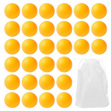 arrderly Lot de 30 balles de ping-pong jaunes pour animaux de compagnie