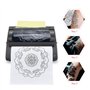 LIUMATE Machine de transfert de tatouage avec 20 Feuilles Papier de Transfert de Tatouage, Imprimante thermique de tatouage Mach