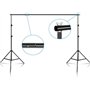 Support de Fond, 2x3m Support Fond Photo de Toile Réglable avec Sac de Transport pour Photographie/Diffusion en Direct/Mariage