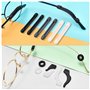 26 Paires de Retenues de Lunettes en Silicone, Oreille de Lunettes Supports Protecteurs Anti-Dérapants, Embouts de Lunettes de C