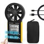 INFURIDER Anémomètre Numérique Rechargeable LCD Compteur de Vitesse du Vent