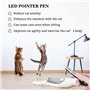 MOSNOW Jouet pour chat - 1 pointeur LED 2 en 1 et 1 jouet pour chat - Jouet interactif pour animal domestique - Outil d'entraîne