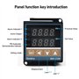 PID Contrôleur de Température Régulateurs REX-C100 0~1300 ℃ Thermostats Affichage Numérique avec K/PT100/E/J réglable Capteur, R