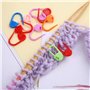 Marqueur de Verrouillage,150 Pièces Marqueurs de Mailles,Marqueurs Verrouillages Epingles pour Tricot Crochet Maille en Plastiqu