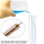 Eprouvette Graduée en Plastique Transparent Cylindre Lab Test Tube 2 Pièces Liquide de Mesure Outils 50 ml 100 ml pour le Bricol