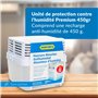 Déshumidificateur Premium 450 gr - Comprend un sac de remplacement anti-humidité de 450 gr - Espaces jusqu'à 15 m2 - Absorbe l'h
