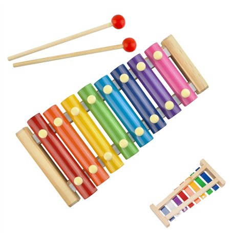 Kids Xylophone Jouet Musical Bois en Xylophone Glockenspiel Instruments Enfants Instruments de Musique Éducatifs pour Les Enfant