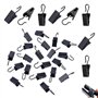 60 Pièces Pinces à Rideaux en Métal Clips de Rideau en Acier Inoxydable avec Crochets Pince Attache Rideau pour Draperie