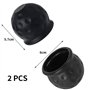 2Pcs Cache Boule Attelage Protège de Boule D'attelage Cache-Boule pour Crochet de Remorque pour Voitures Camions VéHicules Batea