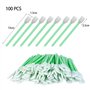 100 Pièces Bâtonnets de Nettoyage en Mousse,D'écouvillon en Mousse pour Nettoyage d'imprimante,Jet d'encre,Appareil Photo,Lentil