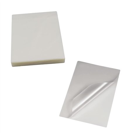 PXRLMYF 200 Pcs Pochettes de Plastification thermique Feuilles papier en plastique Pochette Adhésive pour fichiers photo
