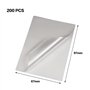 PXRLMYF 200 Pcs Pochettes de Plastification thermique Feuilles papier en plastique Pochette Adhésive pour fichiers photo, Clair,
