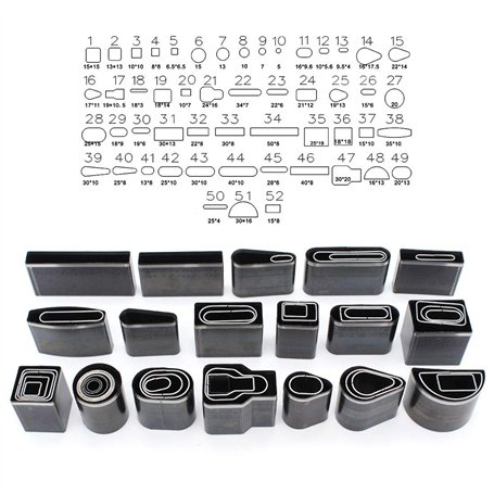 Yuhtech 52 Pcs Outils de Coupe Cuir Kit Poinçon à Main Découpeur pour Maroquinerie Artisanat Travail