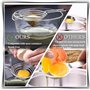LORESJOY Séparateur de Jaune d’œuf Acier Inoxydable Séparateur d'oeufs Gadget de Cuisine Séparateur Blanc de Jaune d'oeuf avec P
