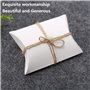 Hayaww 30 Pcs Sacs D'Oreiller En Papier Kraft Coffret Cadeau Sacs En Papier Kraft BoîTe-Cadeau Bricolage BoîTe à Oreillers Pour