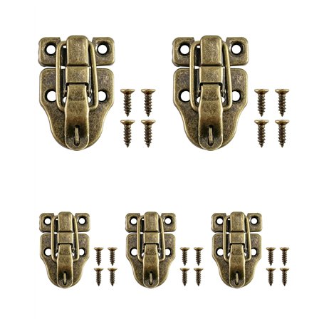 QWORK® Fermoir Loquet à Bascule Rétro