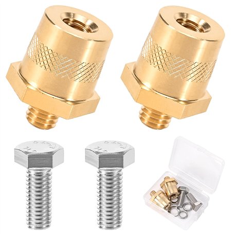 Peevisap M8 Paire d'Adaptateurs de Pôle de Batterie en Laiton