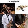 Sangle pour Saxophone, Ceinture de Sax, Doux et Flexible Rembourré Sangle de Saxophone Ceinture Epaule Courroie Soprano Alto Tén