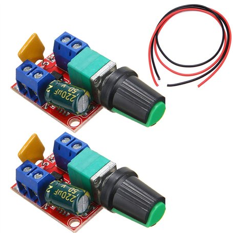 Module contrôleur de vitesse de moteur Youmile 2Pack 5A Mini-moteur à courant continu Contrôleur de vitesse PWM Contrôleur Commu
