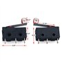 Youmile 20Pack Micro-levier à levier à galet CA 3 broches 5A 125 250V SPDT 1NO 1NC Bornes momentanées pour carte de circuit impr