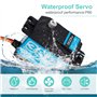 ZHITING 35KG Servomoteur Numérique sans Noyau Engrenage en Acier Inoxydable 7.4V DS3235 étanche à Couple élevé avec Bras Servo 2