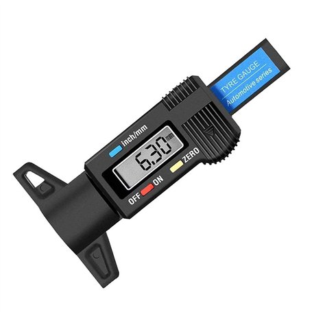 RUIZHI Jauge de Profondeur Numérique de Pneu Jauge Caliper LCD 0-25.4mm de Profondeur Numérique des Pneus Gauge pour Auto Moto V