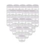 50 Petites Bouteilles vides en Plastique de 20 g avec Couvercle à vis Blanc pour Maquillage