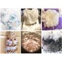 Lot de 100 plumes d'oie blanches pur de 15,2 à 22,9 cm - Accessoires de bricolage pour maison, mariage, anniversaire, fête de No