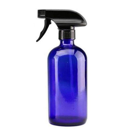 1 flacon pulvérisateur vide rechargeable en verre de 500 ml avec gâchette noire