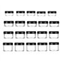 20pcs 4 Tailles Noir Contenants Cosmétiques(5g