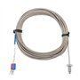 M6 Thermocouple de type K Câble BSW Sonde de Mesure de Température de Filetage de Vis Type K Câble de Thermocouple 1-5M (5M)