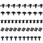 Lot de 64 vis pour automobiles et automobiles U-Clips de fixation en métal avec vis autotaraudeuses à tête hexagonale, carrosser