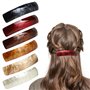 6Pcs Grandes Barrettes à Cheveux Automatiques Pinces à Cheveux Barrettes Clip