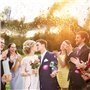 Canon Confettis Mariage Party Popper 6Pcs Lanceur de Confettis Biodegradables pour Mariage Saint Valentin Anniversaire Baby Show
