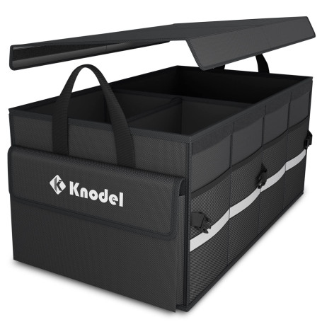 Organisateur de coffre de voiture Knodel avec couvercle pliable
