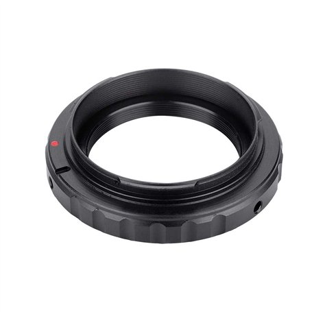 ASHATA Adaptateur de Monture T/T2 Adaptateur de Bague en T en Aluminium pour Appareil Photo EF DSLR 650D 60D 550D