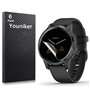 Youniker Lot de 6 films de protection d'écran pour montre connectée Garmin Vivoactive 4 GPS - Transparents - Anti-rayures - Anti