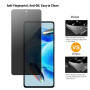 Vuciya Lot de 3 Verre Trempé Compatible avec Xiaomi Redmi Note 12 Pro 5G Anti-Espion Protection Écran 9H Dureté Vitre Film Résis